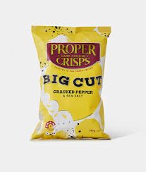 Proper Crisps - Big Cut - Cracked Pepper & Sea Salt
