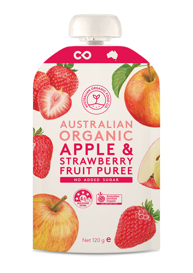 Australian Organic - Fruit Puree - Apple & Strawberry