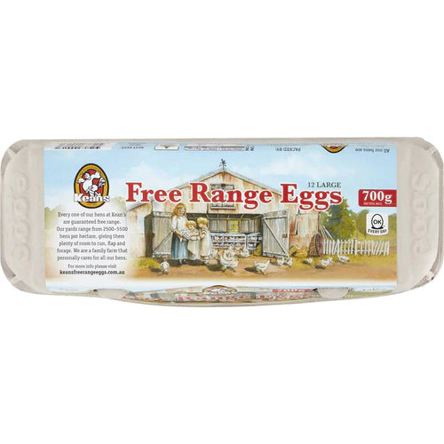 Keans free range eggs (dozen)