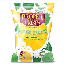 Proper Crisps - Big Cut - Dill Pickle & Apple Cider Vinegar